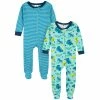 Gerber® 2-Pack Baby & Toddler Boys Bug Expert Snug Fit Footed Cotton Pajamas See What's New