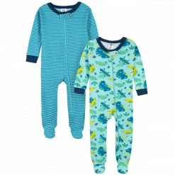 Gerber® 2-Pack Baby & Toddler Boys Bug Expert Snug Fit Footed Cotton Pajamas See What's New
