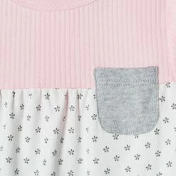 Just Born By Gerber® Organic Baby Girls 2-Piece Lil' Lamb Shirt And Pant Set