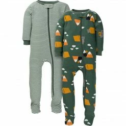 Gerber® 2-Pack Baby & Toddler Boys Camping Snug Fit Footed Cotton Pajamas BabyPreemie - 24M
