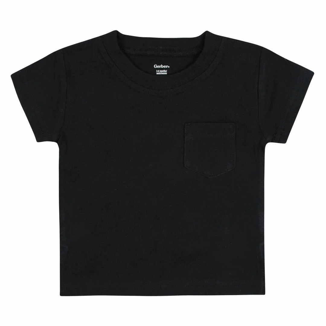 Outlet 👏 Gerber® 3-Pack Baby & Toddler Boys Neat Neutrals Short Sleeve Pocket Tees 👍 2 Gerber® 3-Pack Baby & Toddler Boys Neat Neutrals Short Sleeve Pocket Tees
