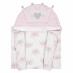 Gerber® 1-Pack Baby Girls' Princess Hooded Bath Wrap