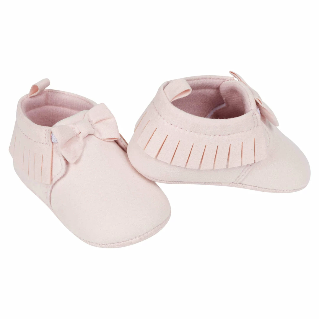 Outlet 😀 Gerber® BabyPreemie - 24M Baby 👧 Girls Pink Fringe Faux Suede 👟 Shoes 😍 1 Gerber® BabyPreemie - 24M Baby Girls Pink Fringe Faux Suede Shoes