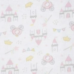 Gerber® BabyPreemie - 24M 5-Pack Baby Girls Princess Flannel Receiving Blankets