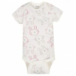 6-Piece Baby Girls Bunny Onesies® Brand Bodysuits & Pants Set