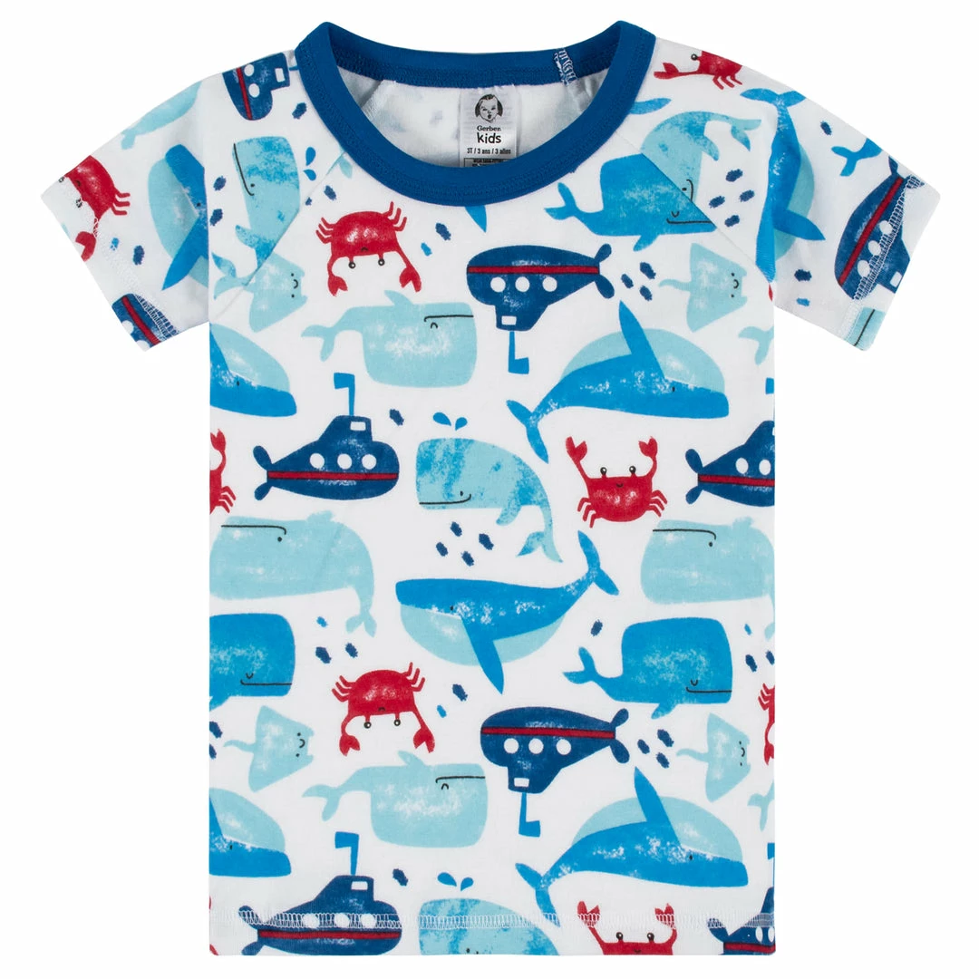 Deals 🛒 Gerber® See What's New 4-Piece Infant & Toddler Boys Sea Friends Snug Fit Cotton Pajamas ⌛ 2 Gerber® See What's New 4-Piece Infant & Toddler Boys Sea Friends Snug Fit Cotton Pajamas