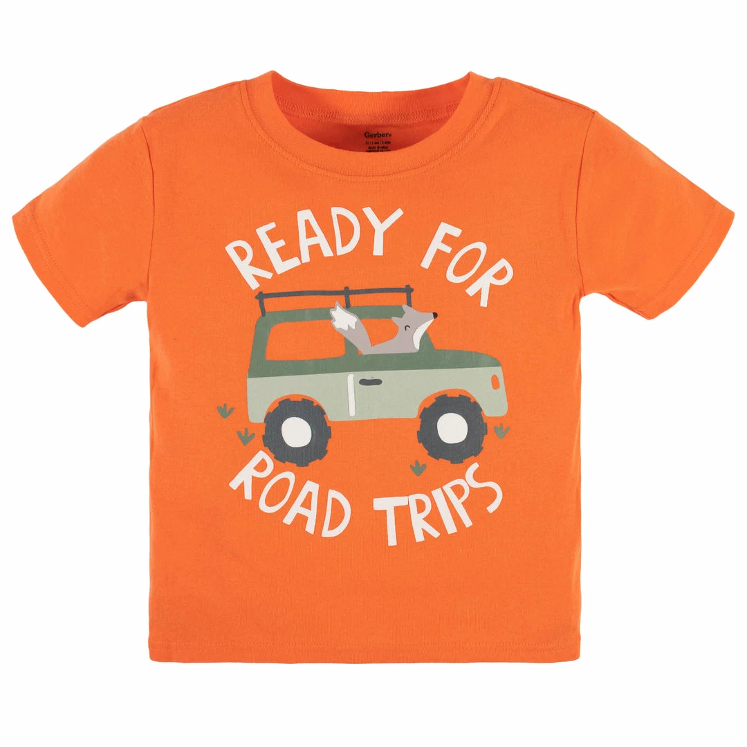 Wholesale 🤩 Gerber® See What's New 4-Piece Infant & Toddler Boys Camping Fun Tees, Shorts & Pants Set 🎁 6 Gerber® See What's New 4-Piece Infant & Toddler Boys Camping Fun Tees, Shorts & Pants Set