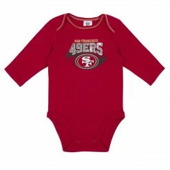 NFL 2-Pack Baby Boys 49Ers Long Sleeve Bodysuits