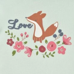 Gerber® BabyPreemie - 24M 3-Pack Baby Girls Sweet Floral Fox Long Sleeve Onesies® Bodysuits