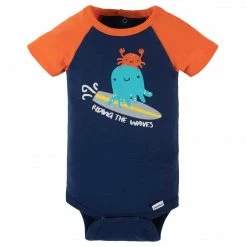 Gerber® 4-Pack Baby Boys Sea Friends Short Sleeve Onesies® Bodysuits
