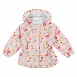 Gerber® Infant & Toddler Girls Floral Hooded Cotton Twill Utility Jacket