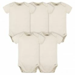 Gerber® 5-Pack Baby Natural Premium Onesies® Bodysuits