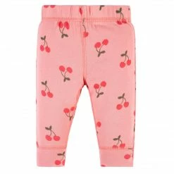 Gerber® See What's New 3-Piece Baby Girls Cherry Kisses Short Sleeve Onesies® Bodysuits & Pants Set