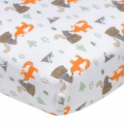Gerber® Boys Woodland Fitted Crib Sheet