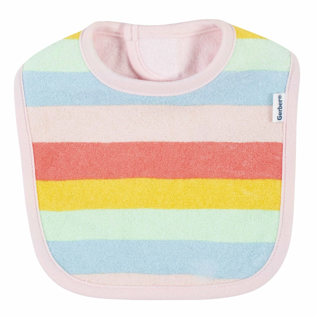 Buy 🎁 Gerber® BabyPreemie - 24M 4-Pack Baby 👧 Girls Rainbow Bibs ✨ 4 Gerber® BabyPreemie - 24M 4-Pack Baby Girls Rainbow Bibs