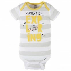 Gerber® 4-Pack Baby Boys Blast Off Short Sleeve Onesies® Bodysuits See What's New