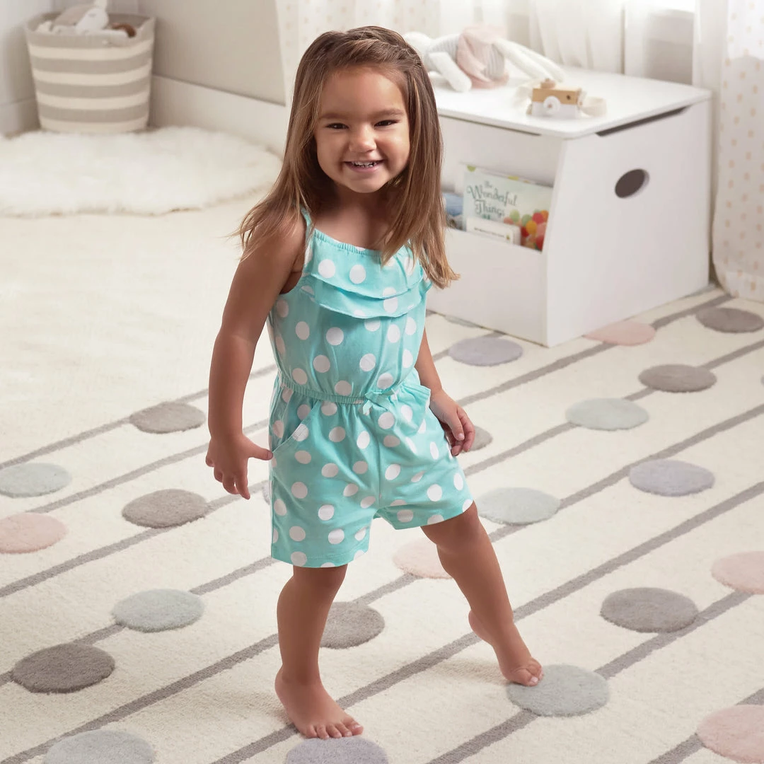 Best Sale 👍 Gerber® See What's New 2-Pack Baby & Toddler 👧 Girls Dots Of Rainbows Tank Rompers 🤩 3 Gerber® See What's New 2-Pack Baby & Toddler Girls Dots Of Rainbows Tank Rompers