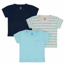 Gerber® 3-Pack Baby & Toddler Boys Royal Blues Short Sleeve Pocket Tees See What's New