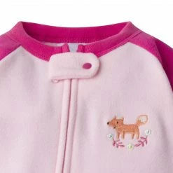 Gerber® BabyPreemie - 24M 4-Pack Baby Girls Foxes & Clouds Fleece Pajamas