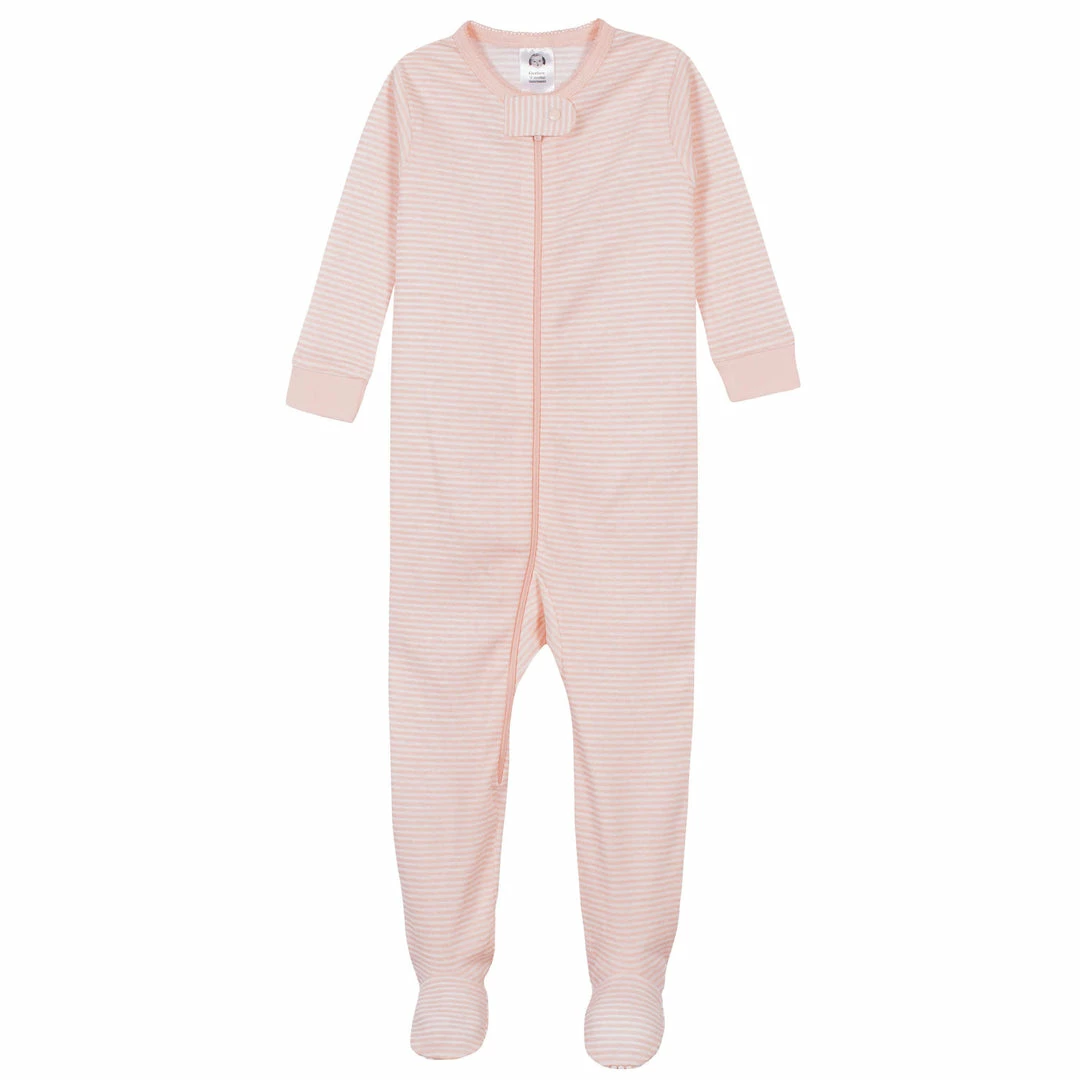 Hot Sale 💯 Gerber® BabyPreemie - 24M 2-Pack Baby & Toddler 👧 Girls Love Snug Fit Footed Cotton Pajamas 🌟 3 Gerber® BabyPreemie - 24M 2-Pack Baby & Toddler Girls Love Snug Fit Footed Cotton Pajamas