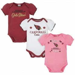 NFL Arizona Cardinals Baby Girls Short Sleeve Bodysuits