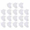Gerber® 18-Pack Baby Neutral White Wiggle Proof® Socks