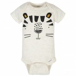Gerber® BabyPreemie - 24M 8-Pack Baby Boys Tiger Short Sleeve Onesies® Bodysuits
