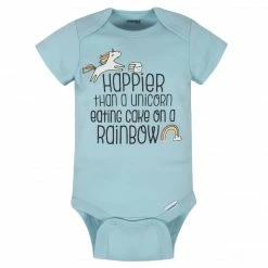 8-Pack Baby Girls Unicorns Onesies® Brand Bodysuits