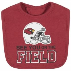NFL Arizona Cardinals 3-Piece Baby Boys Bodysuit, Bib, And Cap Set