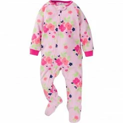 Gerber® 2-Pack Baby & Toddler Girls Floral Fleece Pajamas BabyPreemie - 24M