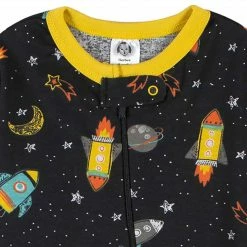 Gerber® 2-Pack Baby & Toddler Boys Blast Off Snug Fit Footed Cotton Pajamas See What's New