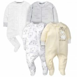 Gerber® 18-Piece Baby Neutral Sheep Sleep 'N Play, Onesies® Bodysuit, And Burpcloth Set BabyPreemie - 24M