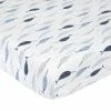 Just Born By Gerber® Blue Narwhal Ombre Printed Sheet Bedding