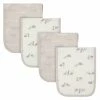 Gerber® BabyPreemie - 24M 4-Pack Baby Neutral Safari Terry Burp Cloths
