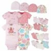 Gerber® 18-Piece Baby Girls Princess Onesies® Bodysuit, Mitten, Cap, & Sock Set BabyPreemie - 24M