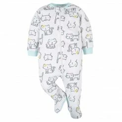 6-Piece Baby Girls Cat Onesies® Brand Bodysuit & Sleep N' Play Set
