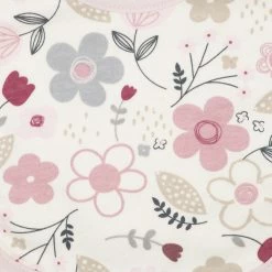 Gerber® Organic 3-Piece Baby Girls Sweet Bib And Burp Set