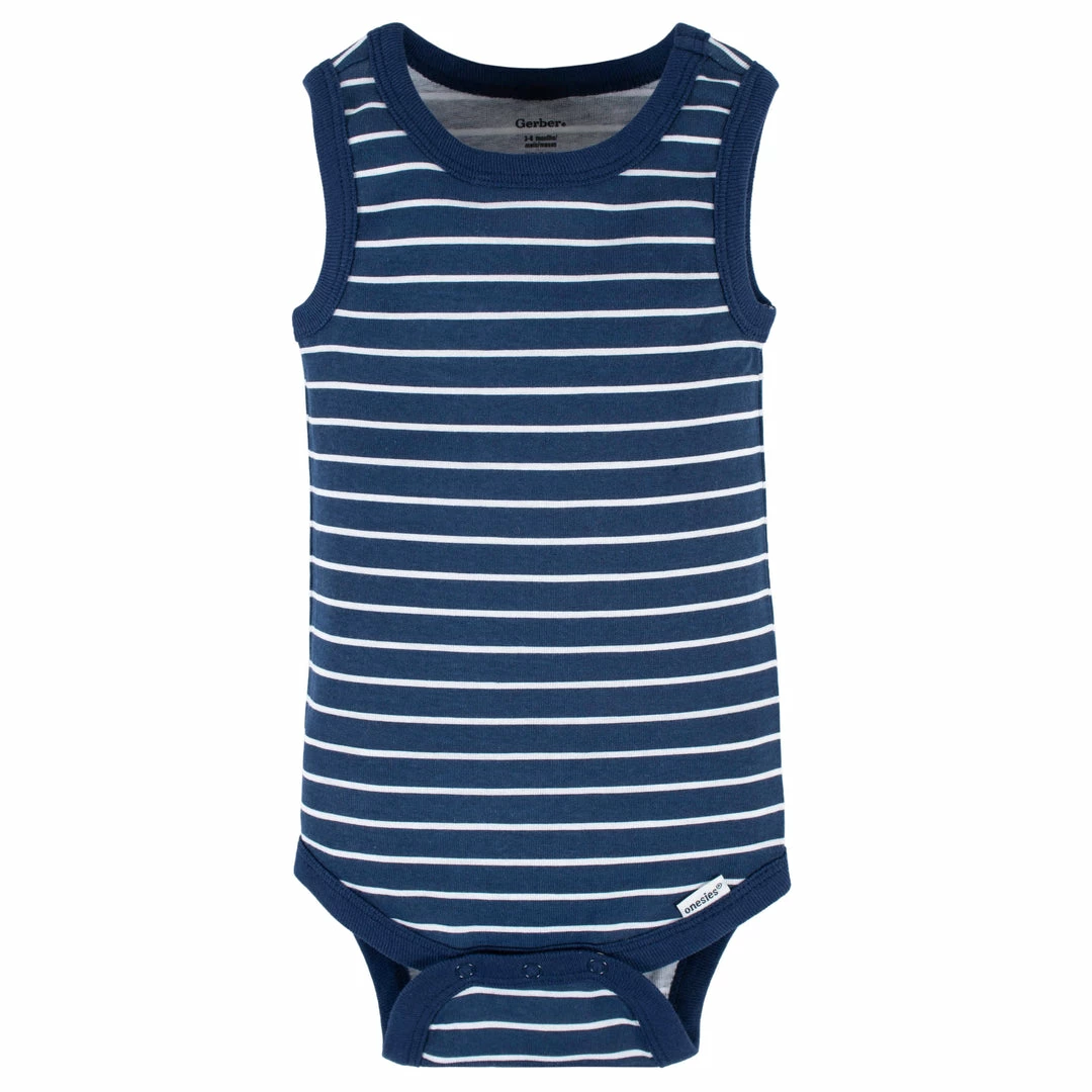 Coupon ✨ Gerber® 4-Pack Baby Boys Sea Friends Tank Onesies® Bodysuits 🔔 7 Gerber® 4-Pack Baby Boys Sea Friends Tank Onesies® Bodysuits