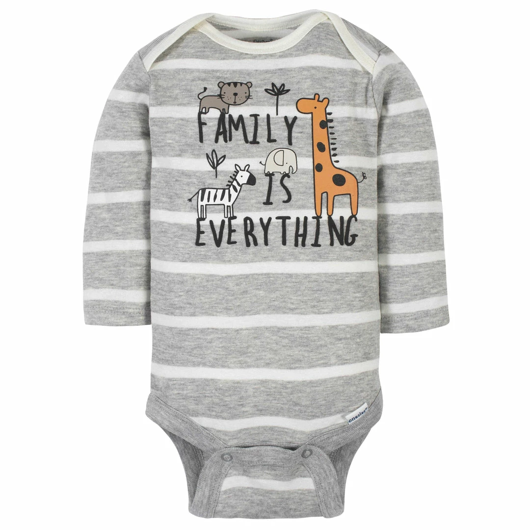 Wholesale 🥰 Gerber® 6-Pack Baby Boys Jungle Long Sleeve Onesies® Bodysuits BabyPreemie - 24M 👍 2 Gerber® 6-Pack Baby Boys Jungle Long Sleeve Onesies® Bodysuits BabyPreemie - 24M