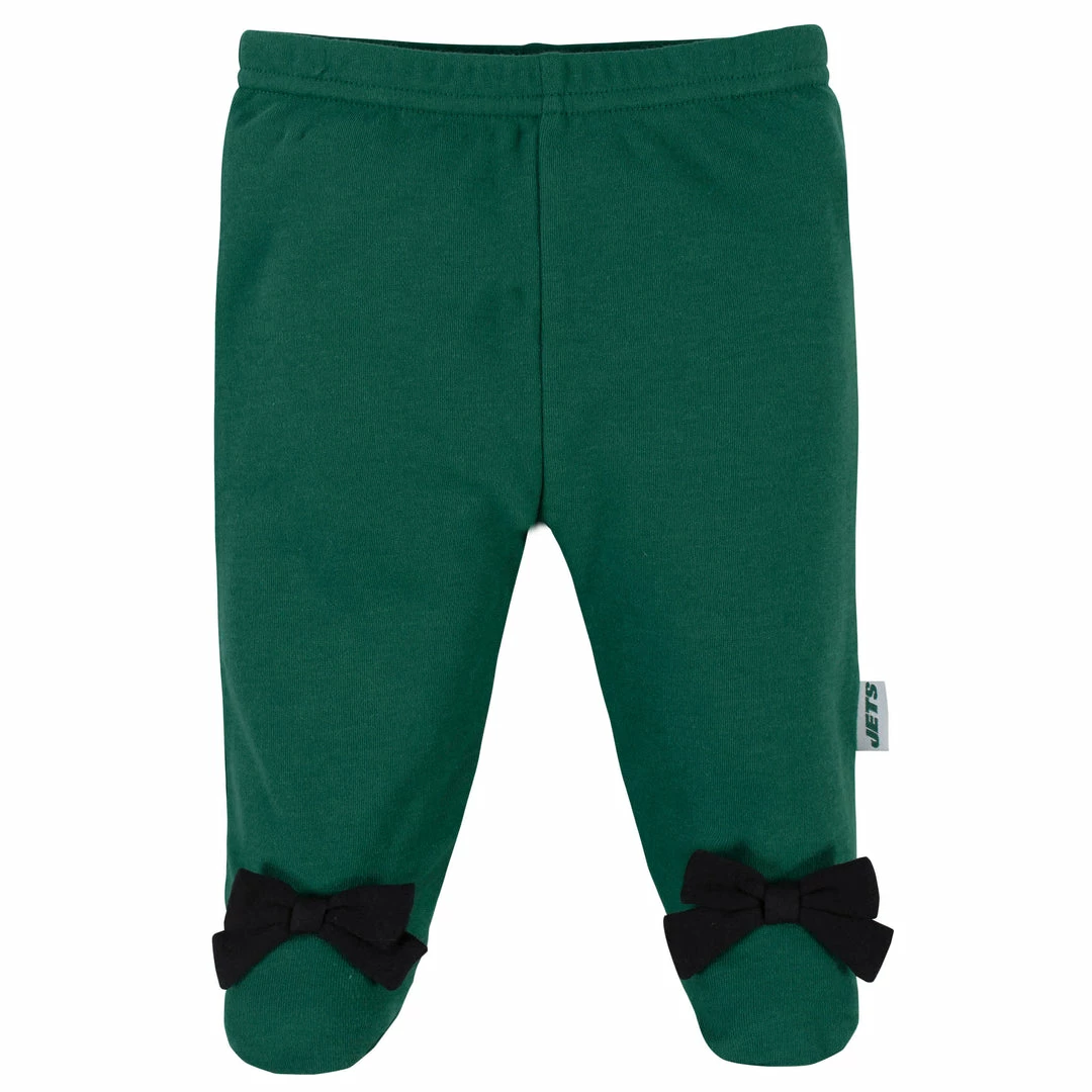 Brand new ✨ NFL BabyPreemie - 24M New York Jets Baby 👧 Girls Bodysuit, Pant, And Cap Set ⭐ 3 NFL BabyPreemie - 24M New York Jets Baby Girls Bodysuit, Pant, And Cap Set