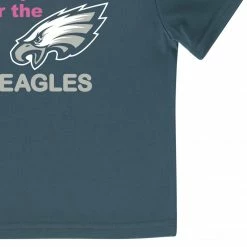 NFL Toddler2T - 5T Philadelphia Eagles Girls Short Sleeve Tee Shirt