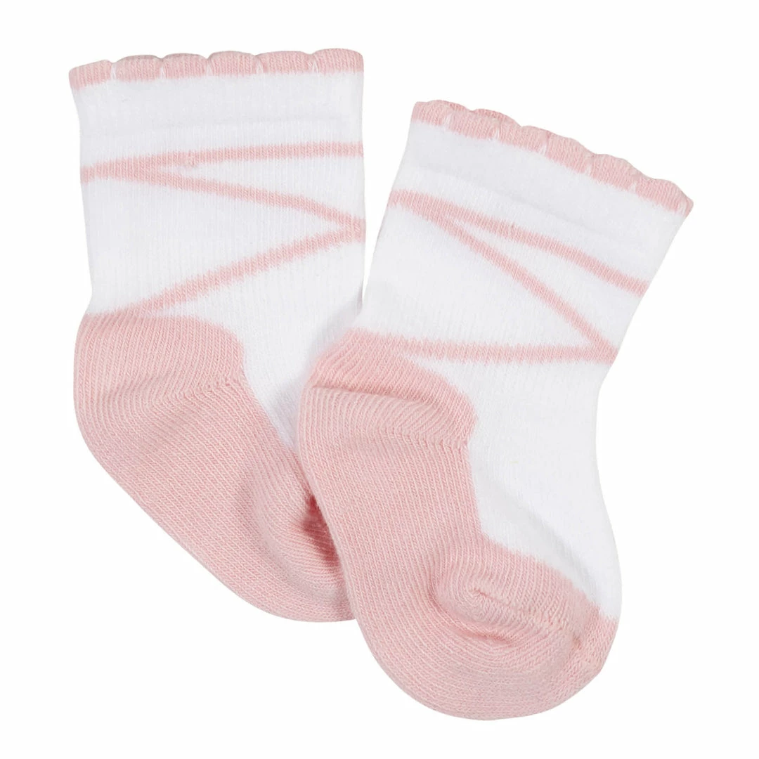 Cheap 🎁 Gerber® 10-Pack Baby 👧 Girls Love You & White Wiggle Proof® 🧦 Socks 🔥 3 Gerber® 10-Pack Baby Girls Love You & White Wiggle Proof® Socks