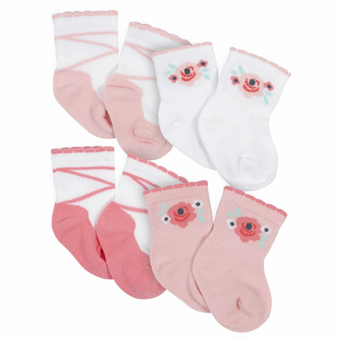 Cheap 🎁 Gerber® 10-Pack Baby 👧 Girls Love You & White Wiggle Proof® 🧦 Socks 🔥 2 Gerber® 10-Pack Baby Girls Love You & White Wiggle Proof® Socks