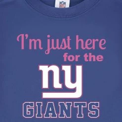 NFL New York Giants Girls Short Sleeve Tee Shirt BabyPreemie - 24M