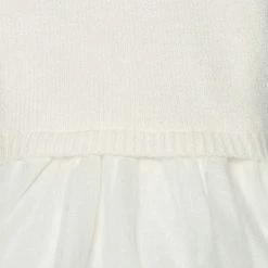 Gerber® Kids BabyPreemie - 24M Infant & Toddler Girls White Sweater Dress With Tulle Skirt