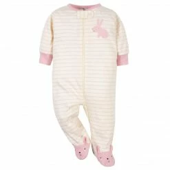 Gerber® Organic 2-Pack Baby Girls Bunny Sleep 'N Plays