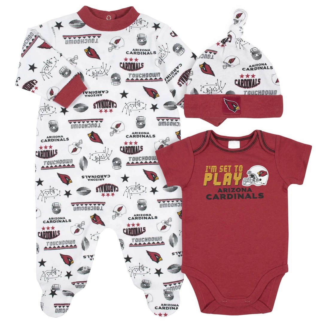 Best deal ⭐ NFL BabyPreemie - 24M Arizona Cardinals 3-Piece Baby Boys Bodysuit, Sleep 'N Play, And Cap Set 👍 1 NFL BabyPreemie - 24M Arizona Cardinals 3-Piece Baby Boys Bodysuit, Sleep 'N Play, And Cap Set