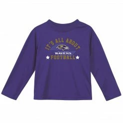 NFL BabyPreemie - 24M Baltimore Ravens Boys Long Sleeve Tee Shirt