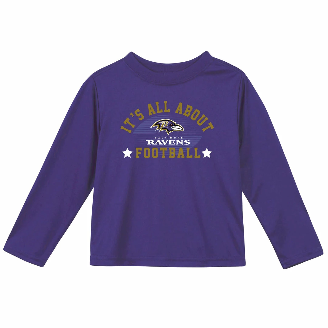 Budget ⭐ NFL BabyPreemie - 24M Baltimore Ravens Boys Long Sleeve Tee 👕 Shirt ❤️ 1 NFL BabyPreemie - 24M Baltimore Ravens Boys Long Sleeve Tee Shirt
