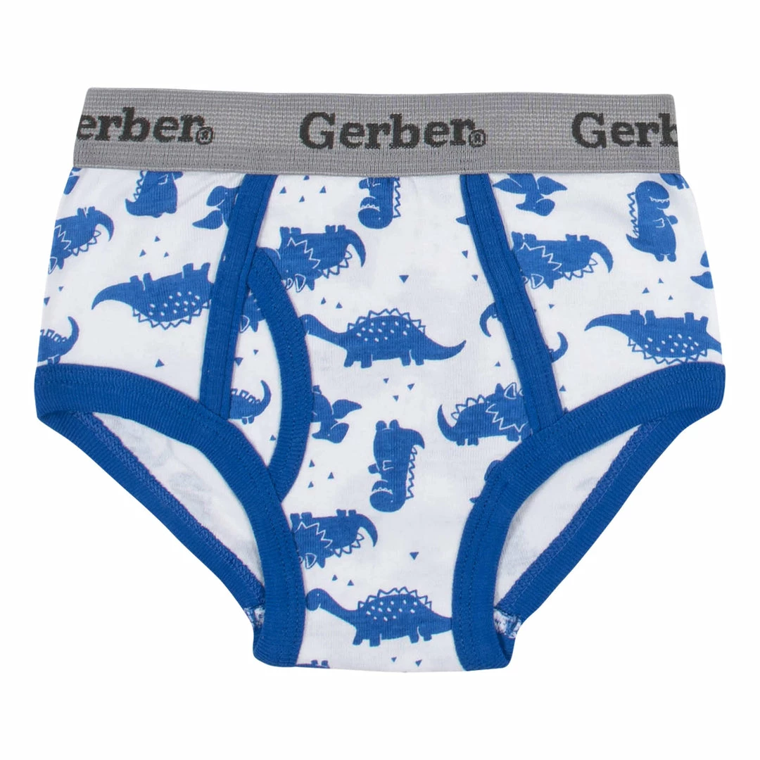 Budget ✨ Gerber® 7-Pack Toddler Boys Dinosaur Briefs Underwear 🤩 3 Gerber® 7-Pack Toddler Boys Dinosaur Briefs Underwear
